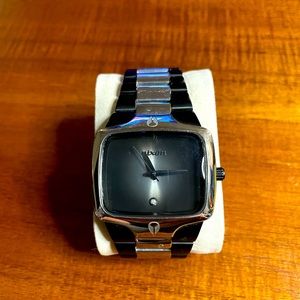 Nixon men’s watch black/silver